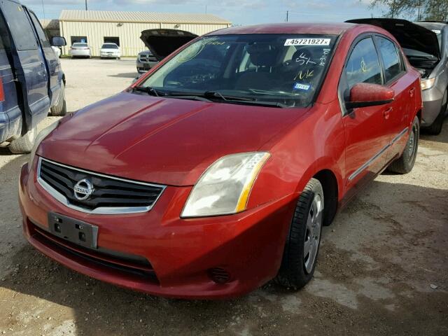 3N1AB6APXBL666868 - 2011 NISSAN SENTRA RED photo 2