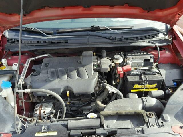 3N1AB6APXBL666868 - 2011 NISSAN SENTRA RED photo 7