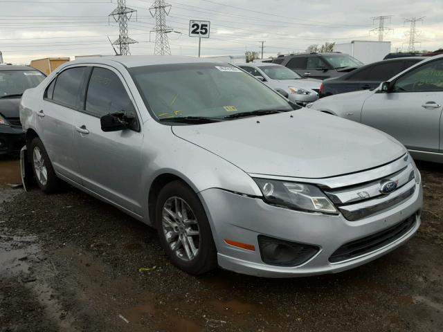 3FAHP0GA1BR344412 - 2011 FORD FUSION S SILVER photo 1