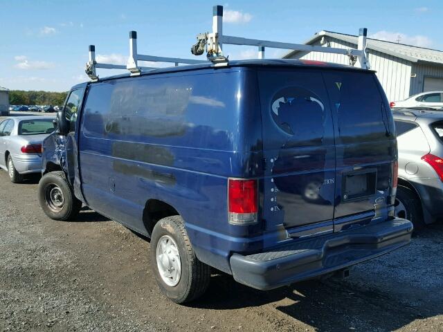 1FTNE2EW5EDB04323 - 2014 FORD ECONOLINE BLUE photo 3