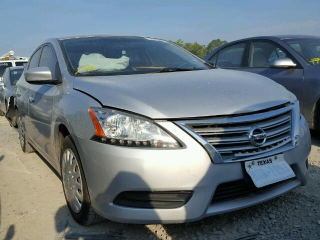 3N1AB7AP9DL687929 - 2013 NISSAN SENTRA S SILVER photo 1