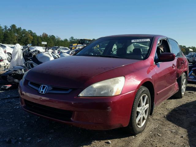 1HGCM66803A035705 - 2003 HONDA ACCORD RED photo 2