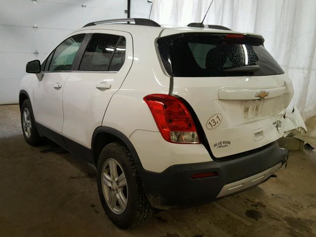 3GNCJPSB6GL161491 - 2016 CHEVROLET TRAX 1LT WHITE photo 3