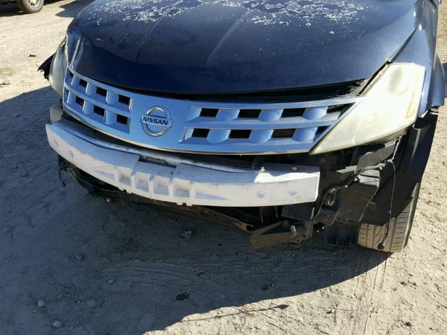 JN8AZ08T13W109596 - 2003 NISSAN MURANO SL BLUE photo 9