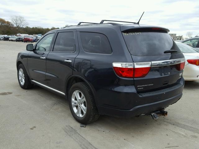 1C4RDJDG2DC509245 - 2013 DODGE DURANGO CR BLUE photo 3