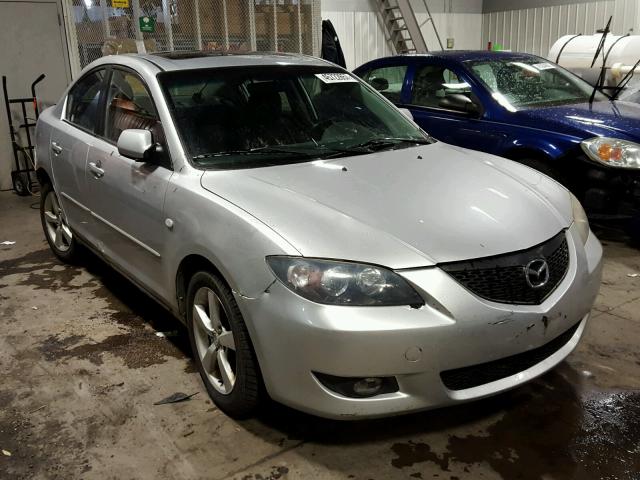 JM1BK12F841142753 - 2004 MAZDA 3 SILVER photo 1