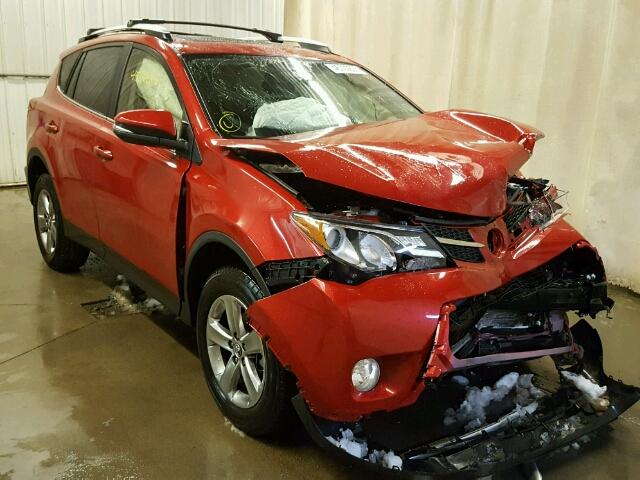 JTMRFREV4FD109108 - 2015 TOYOTA RAV4 XLE RED photo 1