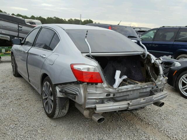 1HGCR2F51EA067999 - 2014 HONDA ACCORD SPO SILVER photo 3