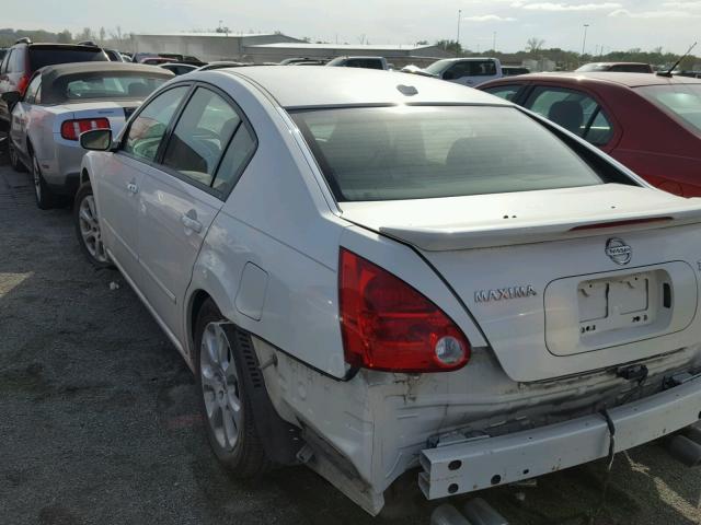 1N4BA41E58C815236 - 2008 NISSAN MAXIMA WHITE photo 3