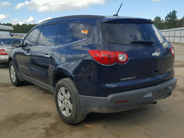 1GNLRFED8AS115704 - 2010 CHEVROLET TRAVERSE L BLUE photo 3