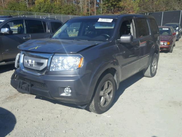 5FNYF3H51AB016018 - 2010 HONDA PILOT EXL GRAY photo 2