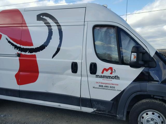 3C6TRVDG4GE121808 - 2016 RAM PROMASTER WHITE photo 9