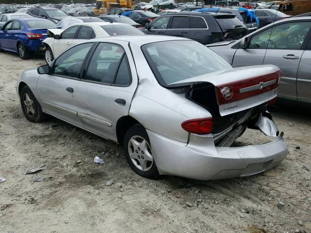 1G1JC52F747332565 - 2004 CHEVROLET CAVALIER SILVER photo 3