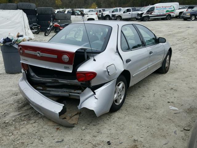 1G1JC52F747332565 - 2004 CHEVROLET CAVALIER SILVER photo 4