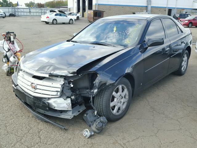 1G6DM57T470197559 - 2007 CADILLAC CTS BLACK photo 2