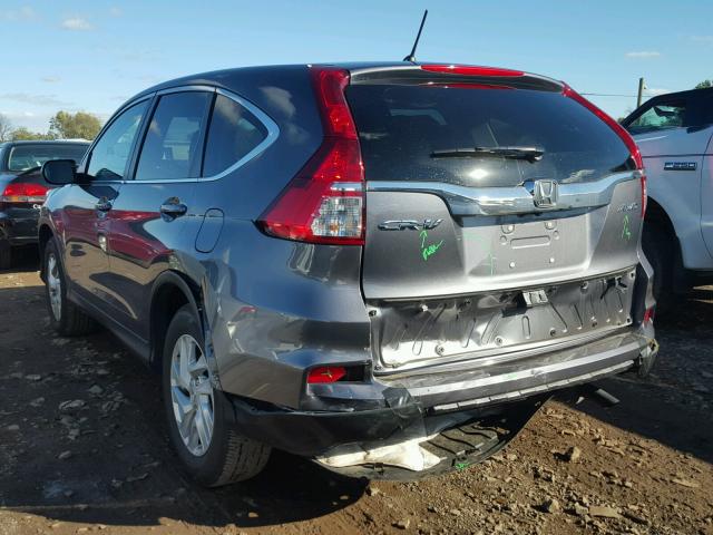 5J6RM4H55FL047058 - 2015 HONDA CR-V EX GRAY photo 3