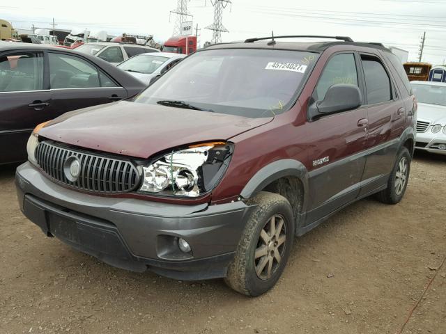 3G5DB03EX3S530743 - 2003 BUICK RENDEZVOUS BURGUNDY photo 2