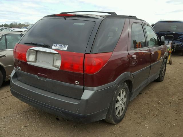 3G5DB03EX3S530743 - 2003 BUICK RENDEZVOUS BURGUNDY photo 4