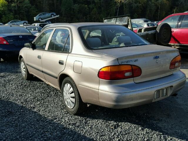 1Y1SK52831Z438071 - 2001 CHEVROLET GEO PRIZM 金色 照片 3