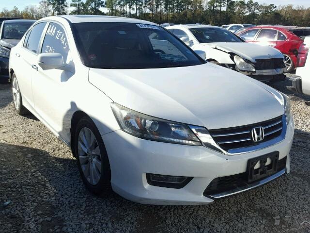 1HGCR2F84DA041910 - 2013 HONDA ACCORD EXL WHITE photo 1
