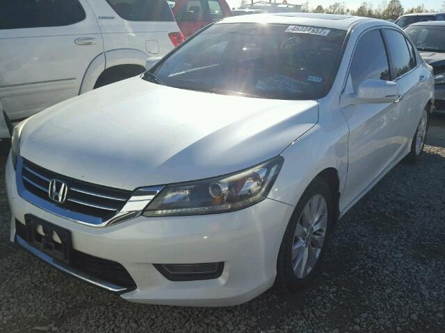 1HGCR2F84DA041910 - 2013 HONDA ACCORD EXL WHITE photo 2