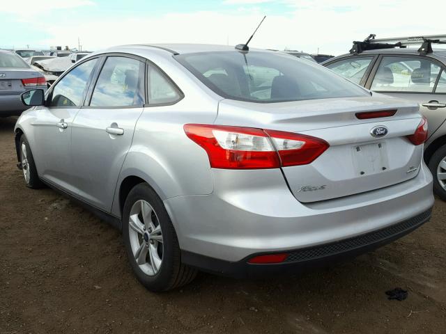 1FADP3F22EL451711 - 2014 FORD FOCUS SE SILVER photo 3