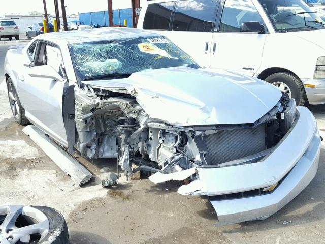 2G1FC1E34E9221696 - 2014 CHEVROLET CAMARO SILVER photo 1