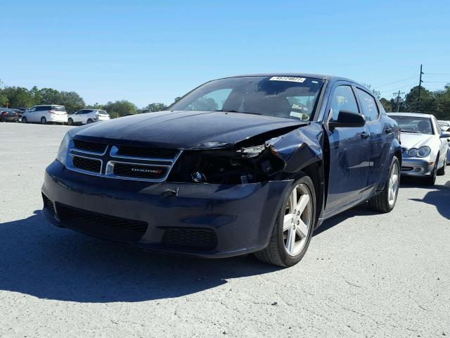 1C3CDZAB5DN680612 - 2013 DODGE AVENGER SE BLUE photo 2