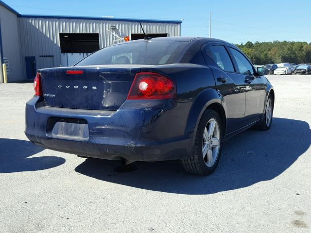 1C3CDZAB5DN680612 - 2013 DODGE AVENGER SE BLUE photo 4