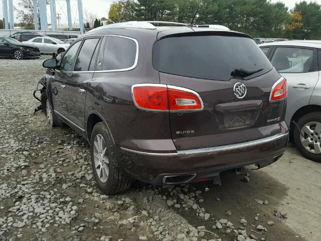 5GAKVBKD2FJ317630 - 2015 BUICK ENCLAVE PURPLE photo 3