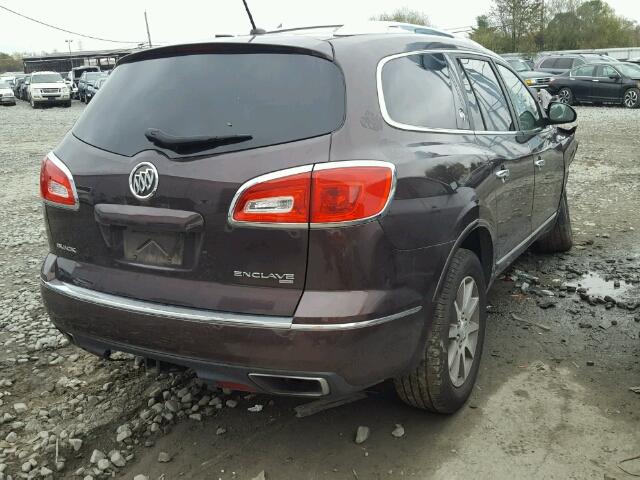 5GAKVBKD2FJ317630 - 2015 BUICK ENCLAVE PURPLE photo 4