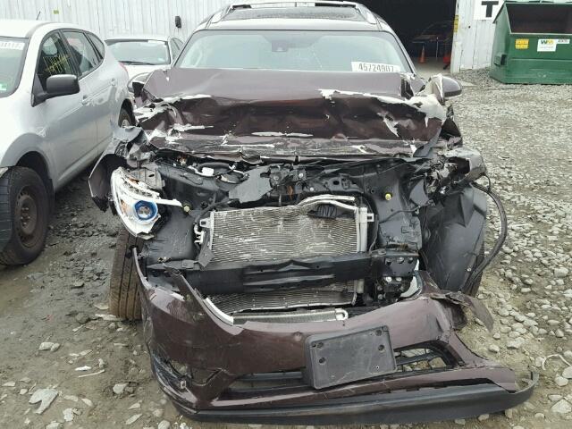 5GAKVBKD2FJ317630 - 2015 BUICK ENCLAVE PURPLE photo 9