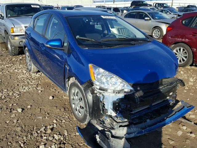 JTDKDTB30E1075241 - 2014 TOYOTA PRIUS C BLUE photo 1