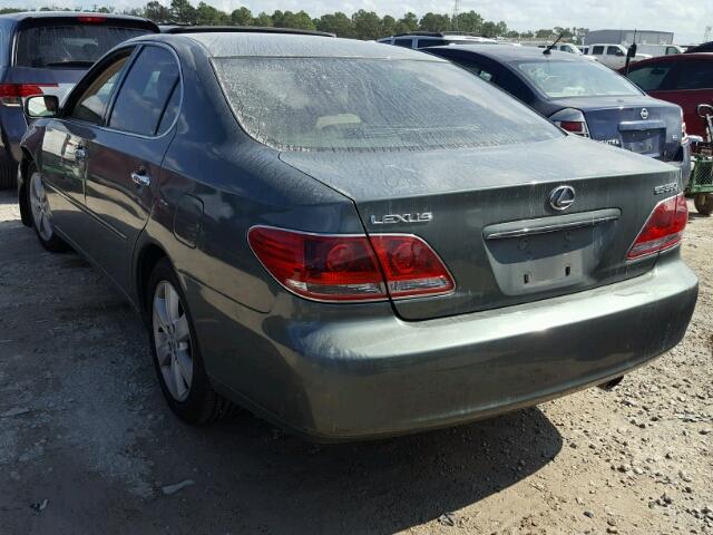 JTHBA30GX55118229 - 2005 LEXUS ES 330 GREEN photo 3