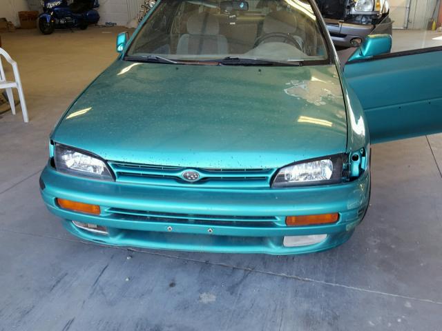 JF1GM6554SH410224 - 1995 SUBARU IMPREZA LX GREEN photo 7