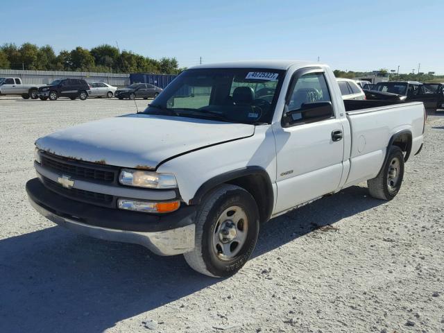 1GCEC14V5YE325587 - 2000 CHEVROLET SILVERADO WHITE photo 2