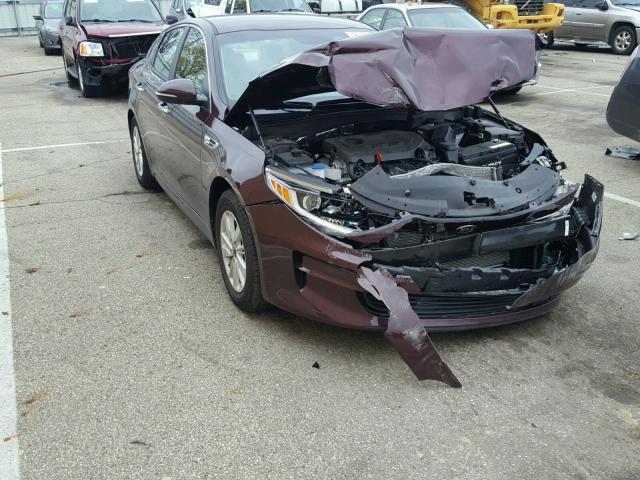 5XXGT4L31GG034508 - 2016 KIA OPTIMA LX MAROON photo 1