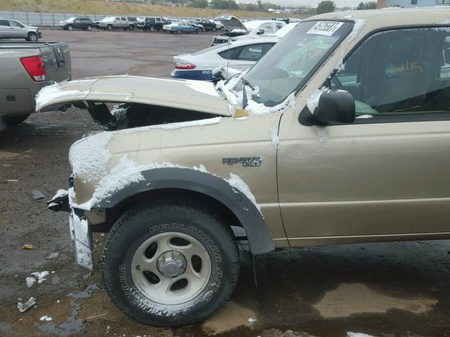 1FTZR45E12PB15211 - 2002 FORD RANGER TAN photo 10