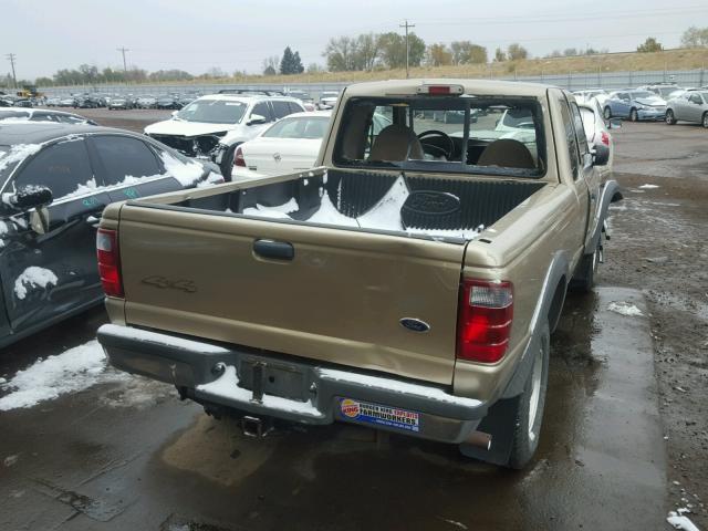 1FTZR45E12PB15211 - 2002 FORD RANGER TAN photo 4