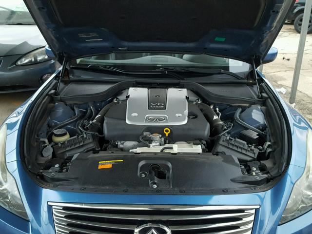 JN1CV6FE6BM952293 - 2011 INFINITI G37 BASE BLUE photo 7