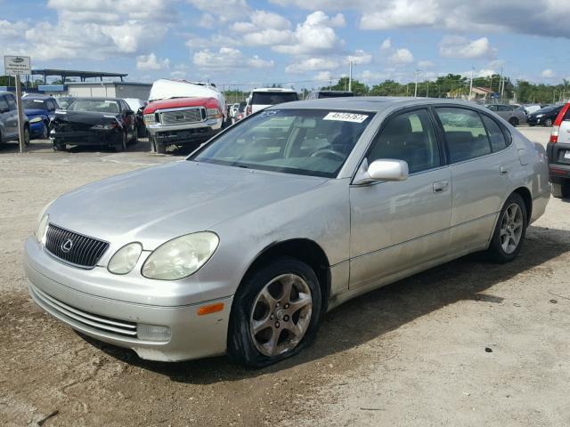 JT8BD69S230187135 - 2003 LEXUS GS 300 SILVER photo 2