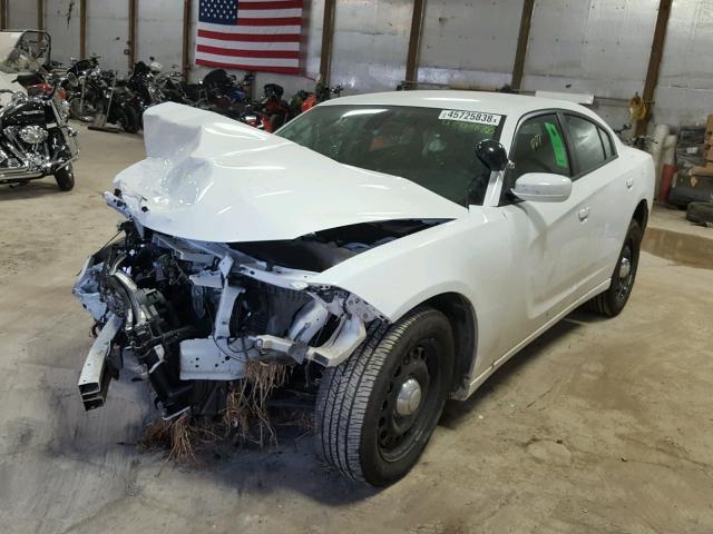 2C3CDXKT7JH218228 - 2018 DODGE CHARGER PO WHITE photo 2