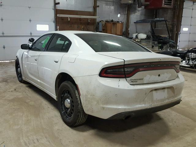 2C3CDXKT7JH218228 - 2018 DODGE CHARGER PO WHITE photo 3