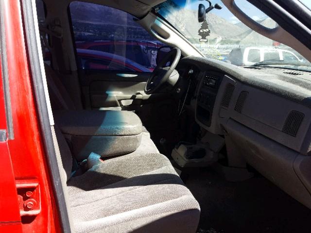 3D7KU28D03G727810 - 2003 DODGE RAM 2500 S RED photo 5