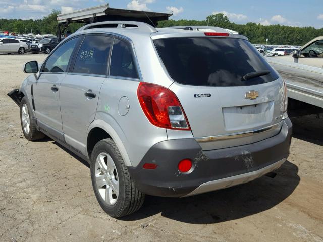 3GNAL2EK0ES560707 - 2014 CHEVROLET CAPTIVA LS SILVER photo 3