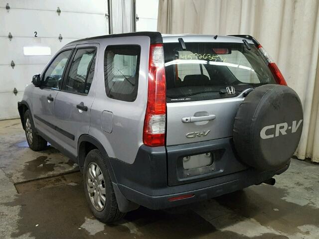 JHLRD78595C005288 - 2005 HONDA CR-V SILVER photo 3