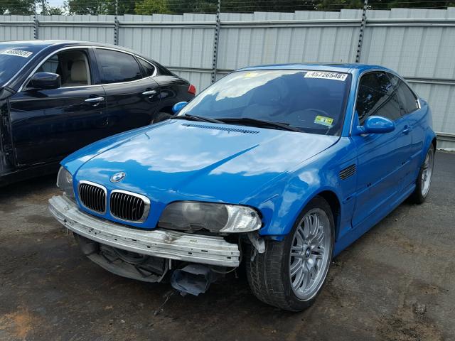 WBSBL93431JR10426 - 2001 BMW M3 CI BLUE photo 2