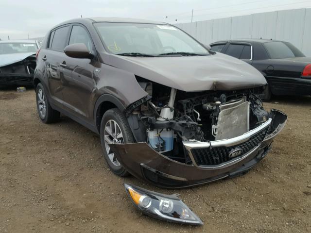 KNDPBCAC9F7716446 - 2015 KIA SPORTAGE L BROWN photo 1