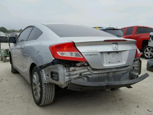 2HGFG3B16CH509119 - 2012 HONDA CIVIC EXL SILVER photo 3