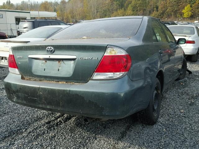 4T1BE32K15U033787 - 2005 TOYOTA CAMRY LE GREEN photo 4